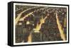 Night over Downtown Cleveland, Ohio-null-Framed Stretched Canvas