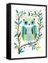 Night Owl II-Michael Mullan-Framed Stretched Canvas