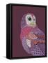 Night Owl-Drawpaint Illustration-Framed Stretched Canvas