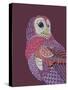 Night Owl-Drawpaint Illustration-Stretched Canvas