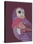 Night Owl-Drawpaint Illustration-Stretched Canvas