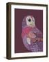 Night Owl-Drawpaint Illustration-Framed Giclee Print