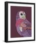 Night Owl-Drawpaint Illustration-Framed Giclee Print