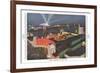 Night Panorama of Chicago World Fair-null-Framed Art Print