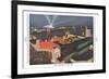 Night Panorama of Chicago World Fair-null-Framed Art Print