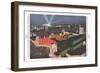 Night Panorama of Chicago World Fair-null-Framed Premium Giclee Print