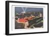 Night Panorama of Chicago World Fair-null-Framed Premium Giclee Print