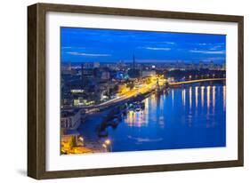 Night Panorama of Kiev-connect1-Framed Photographic Print
