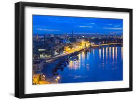 Night Panorama of Kiev-connect1-Framed Photographic Print