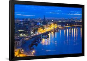 Night Panorama of Kiev-connect1-Framed Photographic Print