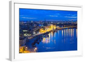 Night Panorama of Kiev-connect1-Framed Photographic Print