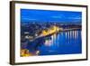 Night Panorama of Kiev-connect1-Framed Photographic Print