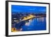 Night Panorama of Kiev-connect1-Framed Photographic Print