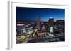 Night Panorama of Warsaw City Center-Jacek Kadaj-Framed Photographic Print