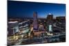 Night Panorama of Warsaw City Center-Jacek Kadaj-Mounted Photographic Print