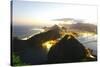 Night Panoramic View Of Rio De Janeiro-luiz rocha-Stretched Canvas