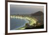 Night Panoramic View Of Rio De Janeiro-luiz rocha-Framed Photographic Print