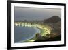 Night Panoramic View Of Rio De Janeiro-luiz rocha-Framed Photographic Print