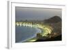 Night Panoramic View Of Rio De Janeiro-luiz rocha-Framed Photographic Print