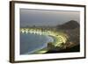 Night Panoramic View Of Rio De Janeiro-luiz rocha-Framed Photographic Print