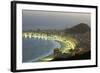 Night Panoramic View Of Rio De Janeiro-luiz rocha-Framed Photographic Print