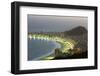 Night Panoramic View Of Rio De Janeiro-luiz rocha-Framed Photographic Print