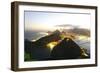 Night Panoramic View Of Rio De Janeiro-luiz rocha-Framed Photographic Print