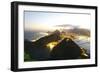 Night Panoramic View Of Rio De Janeiro-luiz rocha-Framed Photographic Print