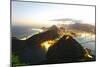 Night Panoramic View Of Rio De Janeiro-luiz rocha-Mounted Photographic Print