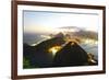 Night Panoramic View Of Rio De Janeiro-luiz rocha-Framed Photographic Print