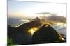 Night Panoramic View Of Rio De Janeiro-luiz rocha-Mounted Photographic Print