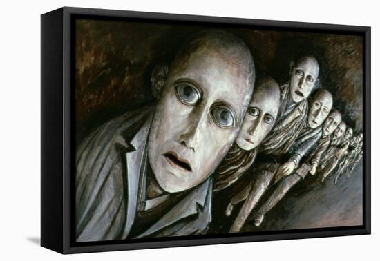 Night people, 1986-Evelyn Williams-Framed Stretched Canvas