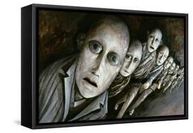 Night people, 1986-Evelyn Williams-Framed Stretched Canvas