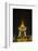 Night Photograph of the Statue of Norodom Sihanouk, Phnom Penh, Cambodia, Indochina-Michael Nolan-Framed Photographic Print