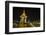 Night Photograph of the Statue of Norodom Sihanouk, Phnom Penh, Cambodia, Indochina-Michael Nolan-Framed Photographic Print