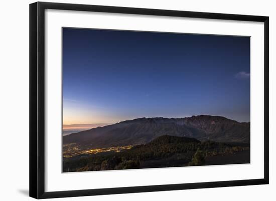 Night Photography with Starry Sky, View on the Caldera De Taburiente-Gerhard Wild-Framed Photographic Print