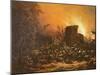 Night Pillaging Scene (Oil on Canvas)-Adam Colonia-Mounted Giclee Print