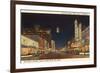 Night, Polk Street, Amarillo, Texas-null-Framed Premium Giclee Print