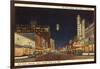 Night, Polk Street, Amarillo, Texas-null-Framed Art Print