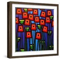 Night Poppies-John Nolan-Framed Giclee Print