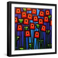 Night Poppies-John Nolan-Framed Giclee Print