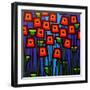 Night Poppies-John Nolan-Framed Giclee Print