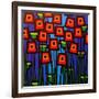 Night Poppies-John Nolan-Framed Giclee Print