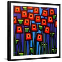 Night Poppies-John Nolan-Framed Giclee Print