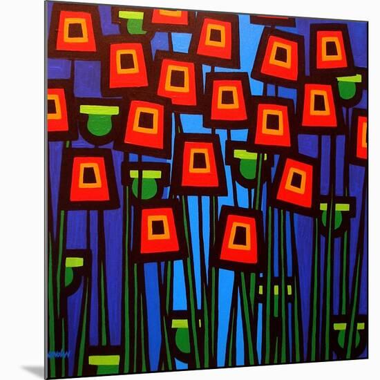 Night Poppies-John Nolan-Mounted Giclee Print