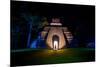 Night Portrait of Pyramid at Tikal, UNESCO World Heritage Site, Guatemala, Central America-Laura Grier-Mounted Photographic Print