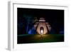 Night Portrait of Pyramid at Tikal, UNESCO World Heritage Site, Guatemala, Central America-Laura Grier-Framed Photographic Print