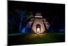 Night Portrait of Pyramid at Tikal, UNESCO World Heritage Site, Guatemala, Central America-Laura Grier-Mounted Photographic Print