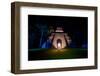 Night Portrait of Pyramid at Tikal, UNESCO World Heritage Site, Guatemala, Central America-Laura Grier-Framed Photographic Print