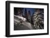 Night Powder turns with Adrien Coirier-Tristan Shu-Framed Photographic Print